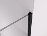 CERANO - Stěnový zápustný profil pro sprchové zástěny Walk-in - 10 mm - černá matná - 200 CER-544093