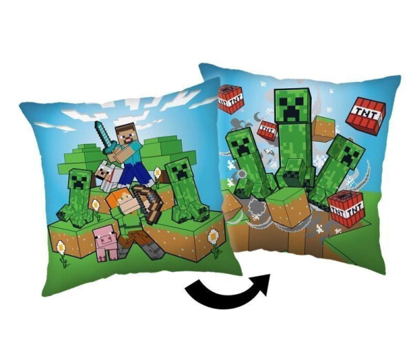 Polštářek - Minecraft Creeper rush