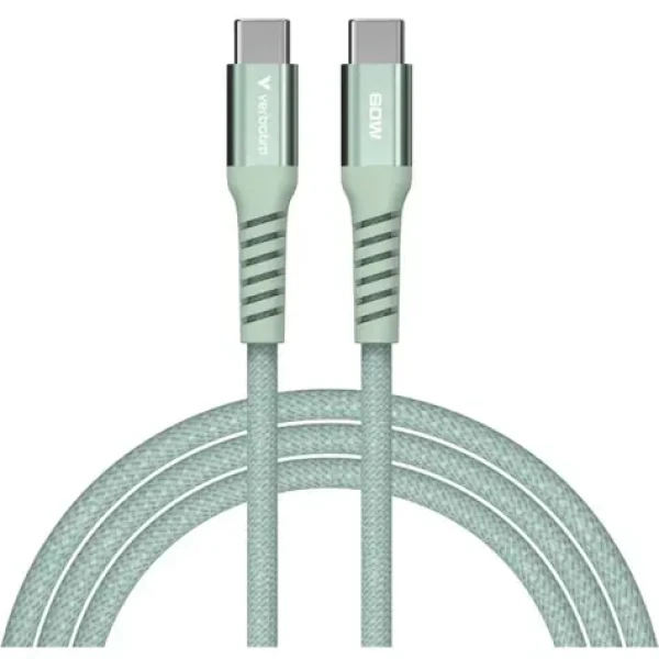 Verbatim 31864 Magnetický 60W USB-C kabel 1.2m zelená / USB-C(M) / USB-C(M) / 100 W / PD QC 3.0 (31864)
