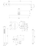 OMNIRES - Y podomítkový sprchový systém měď /CP/ SYSY35CP