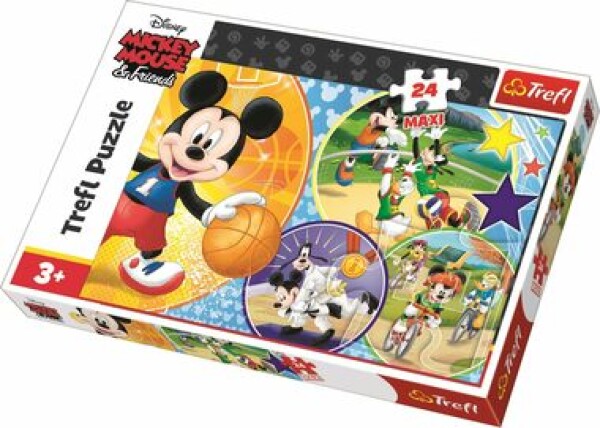 Trefl Mickey Mouse sportuje MAXI 24 dílků