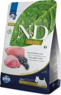 ND Prime Dog Lamb Blueberry Adult Mini 2,5 kg / Granule pro dospělé psy malých plemen / bez obilovin (L4-56632)