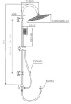 INVENA - Sprchový sloup FLORINA AU-30-001-Q