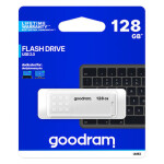 GOODRAM UME2 128GB bílá / Flash disk / USB 2.0 / čtení: 20MBs / zápis: 5MBs (UME2-1280W0R11)