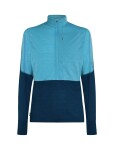 Pánská merino mikina ICEBREAKER Mens 200 Realfleece Descender LS Half Zip, Arctic/Atlantis/Cb velikost: L