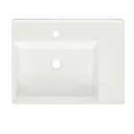 Umyvadlo SAT Cube Way 60x46 cm otvor pro baterii uprostřed SATCW6046P SATCW6046P