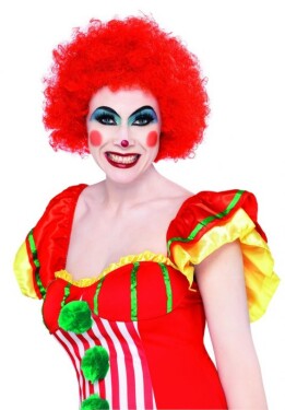 Smiffys.com Paruka Funky Afro červená