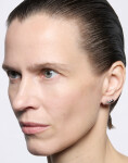 Maria Black Coil Stud Silver PAIR Silver