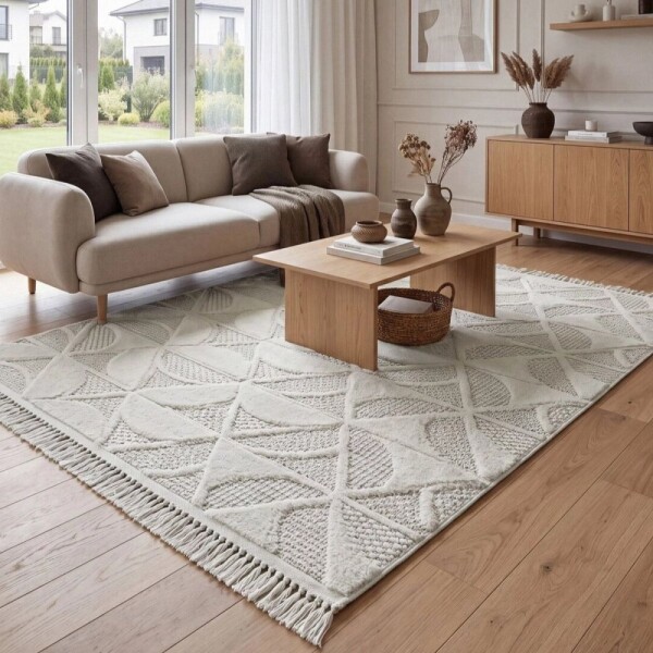 DumDekorace Koberec s 3D geometrickým vzorem Šířka: 120 cm | Délka: 170 cm