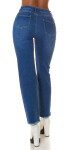 Sexy použitý vzhled Highwaist Jeans denimblue