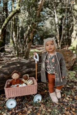 Dívčí teplé sněhule s mašlemi Béžove Meriva 29