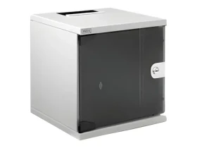Digitus Nástěnný rozvaděč 10" 254mm 6U šedý / Rozvaděč / Skleněné dveře / Nosnost 30 kg / IP20 (DN-10-05U-1)