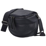 Stylová dámská koženková kabelko-ledvinka Ergitta Newa, tmavě modrá