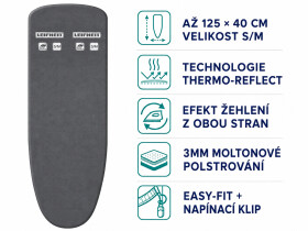Leifheit Potah na žehlicí prkno Thermo Reflect S/M Black 71679