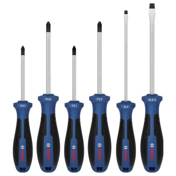 Bosch Professional 1600A039PH sada šroubováků, PH, PZ, plochý, 6dílná, 1600A039PH