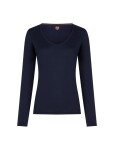 ICEBREAKER Wmns Merino 200 Oasis LS V Neck, Midnight Navy (vzorek) velikost: S