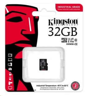 Kingston microSDHC 32GB Industrial bez adaptéru / UHS-I / U3 / V3 (SDCIT2/32GBSP)