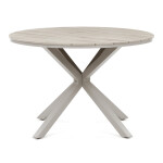 Zahradní stůl 110x110cm, hliník, polywood, béžová, AZT-S1430 CRM