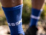 Běžecké kompresní ponožky Compressport Ultra Trail Socks BLUE MELANGE Velikost: EU