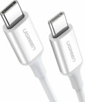 Ugreen US264 USB-C na USB-C, 60W, 0,5m, bílý