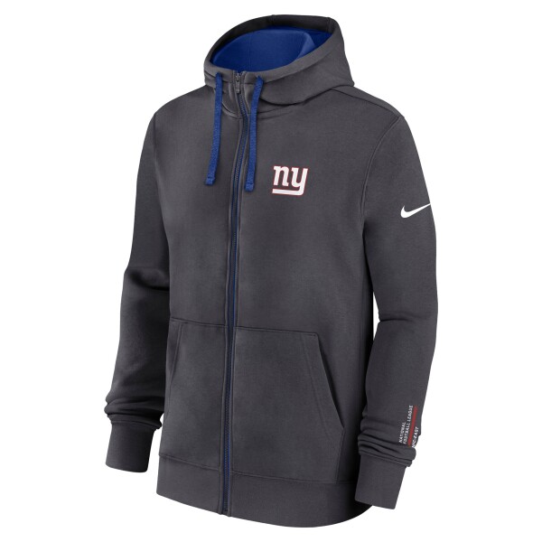 Nike Pánská mikina New York Giants NFL Playbook Full-Zip Fleece Hoodie - Antracitová Velikost: S