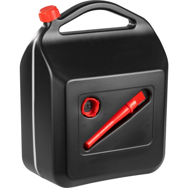 Kanystr na pohonné hmoty, 20l, plastový - černý, STREND PRO
