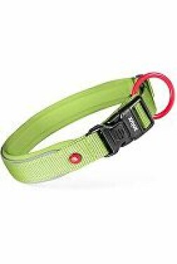 Obojek pes PREMIUM Nylon 15mm/30-35cm sv.zelená Zolux