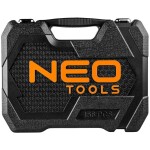 NEO TOOLS 10-072 / Sada nástrčných hlavic / chrom-vanadiová ocel / kufřík (10-072)