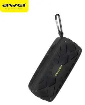 AWEI Y330 černá / Přenosný Bluetooth reproduktor / FM / AUX / USB / microSD (Y330)