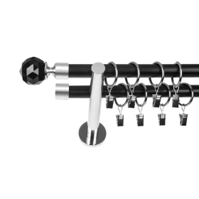 Garnýž II Stylus fi19 160 cm koule crystal chrom/černá