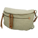 Trendy dámská textilní ledvinka Lena, světle zelená