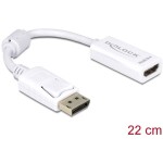 Digitus DisplayPort adapter cable, DP - HDMI type A M/F, 0.15m,w/interlock, DP 1.1a compatible, CE, bl