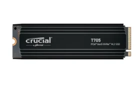 Crucial T705 1TB / M.2 SSD 2280 / PCIe 5.0 / R:13600MBs / W:10200MBs / Heatsink / 5y (CT1000T705SSD5)