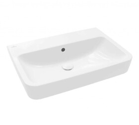 VILLEROY & BOCH - O.novo Umyvadlo 65x46 cm, bez přepadu, bez otvoru pro baterii, CeramicPlus, alpská bílá 4A4168R1