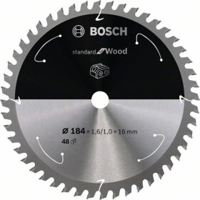 Bosch Accessories Bosch 2608837701 tvrdokovový pilový kotouč 184 x 16 mm Počet zubů (na palec): 48 1 ks