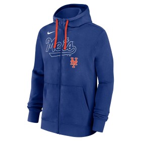 Nike Pánská mikina New York Mets MLB Knockout Script Full-Zip Hoodie Velikost: XL