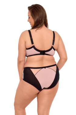 Polovyztužená dámská podprsenka SEMI-SOFT AINA MAXI ART. 1273 černá a růžová 90J