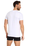 Pánské tričko 002 white - NOVITI Bílá XXL