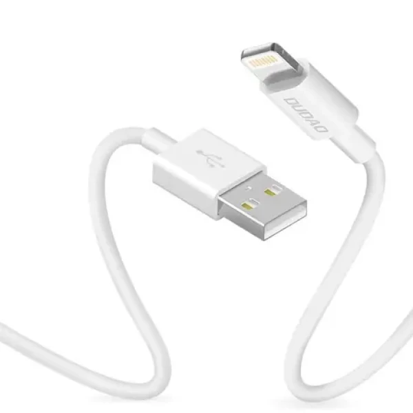 Dudao Datový kabel L1L / USB-A / Lightning 3A / 1 m / bílá (55612)