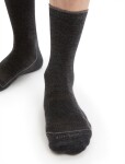ICEBREAKER Mens Hike Cool-Lite 3Q Crew, Jet Heather/Monsoon velikost: 39-41,5 (S)