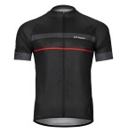 Pánský cyklistický dres DREAM 3.0, černá/červená, velikost XXL (elastický materiál SuperDryntex, přední dlouhý zip)