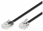 MicroConnect Modulární kabel RJ11 - RJ45 10m černá (MPK460S)