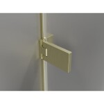 MEXEN/S - Lunar-F L sprchový kout skládací dveře levá 100 x 90, transparent, zlato kartáčovaná 836L-100-090-55-00-L