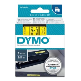 Obchod Šetřílek Dymo D1 40918, S0720730, 9mm, černý tisk/žlutý podklad - originální páska
