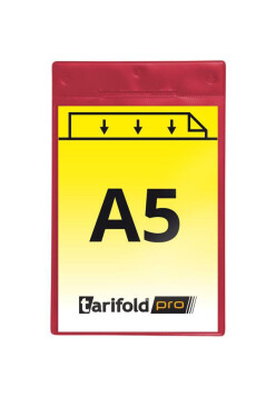 Djois magnetická identifikační kapsa A5, červená, 10 ks