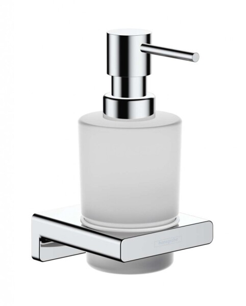 HANSGROHE - AddStoris Dávkovač mýdla s držákem, matné sklo/chrom 41745000