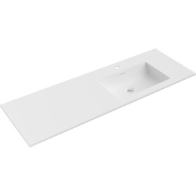 MEXEN - Otis umyvadlo zapuštěné do desky pravá 141 x 46,5, bílá mat 25181401P