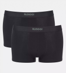 Pánské boxerky EVER Ease Hipster 2P - BLACK - černé 0004 - SLOGGI BLACK XXL