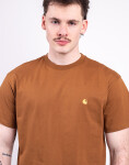 Tričko Carhartt WIP S/S Chase T-Shirt Hamilton Brown/Gold