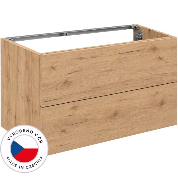 CERANO - Koupelnová skříňka pod umyvadlo Adele - TIP-ON otevírání - dub zlatý Craft - 80x60x44,8 CER-534483